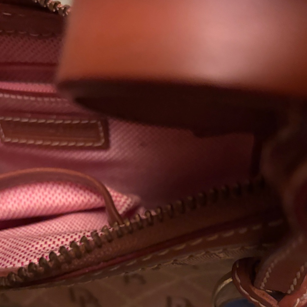 Dooney & Bourke Pink and Red Shoulder Bag - Picture 5 of 7
